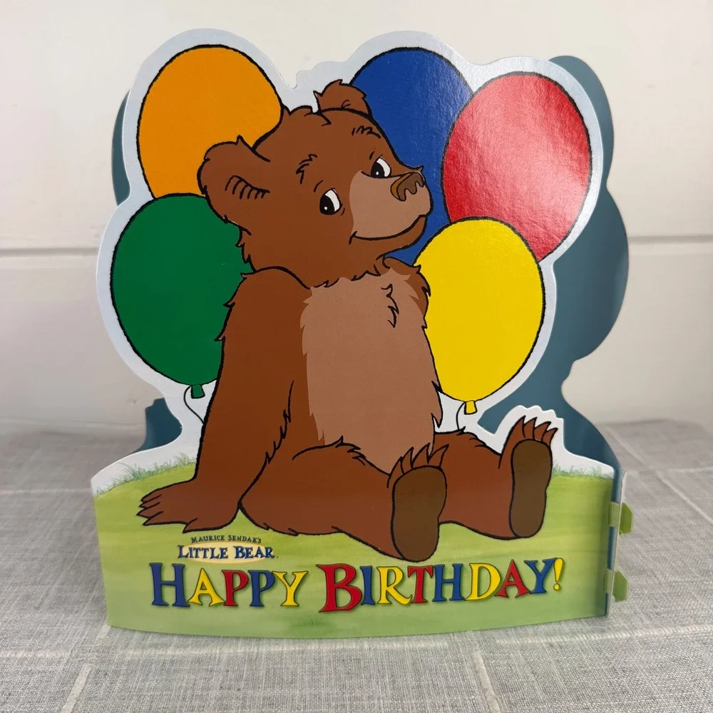 Little Bear Birthday Party Center Piece Table Topper Maurice Sendak 90s kid